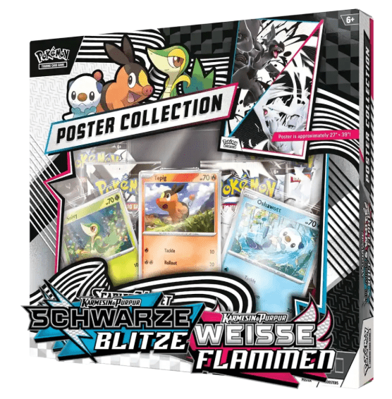 KP10.5 Schwarze Blitze / Weiße Funken Poster Kollektion (DE) - Charicards Inh. Christian Jandt