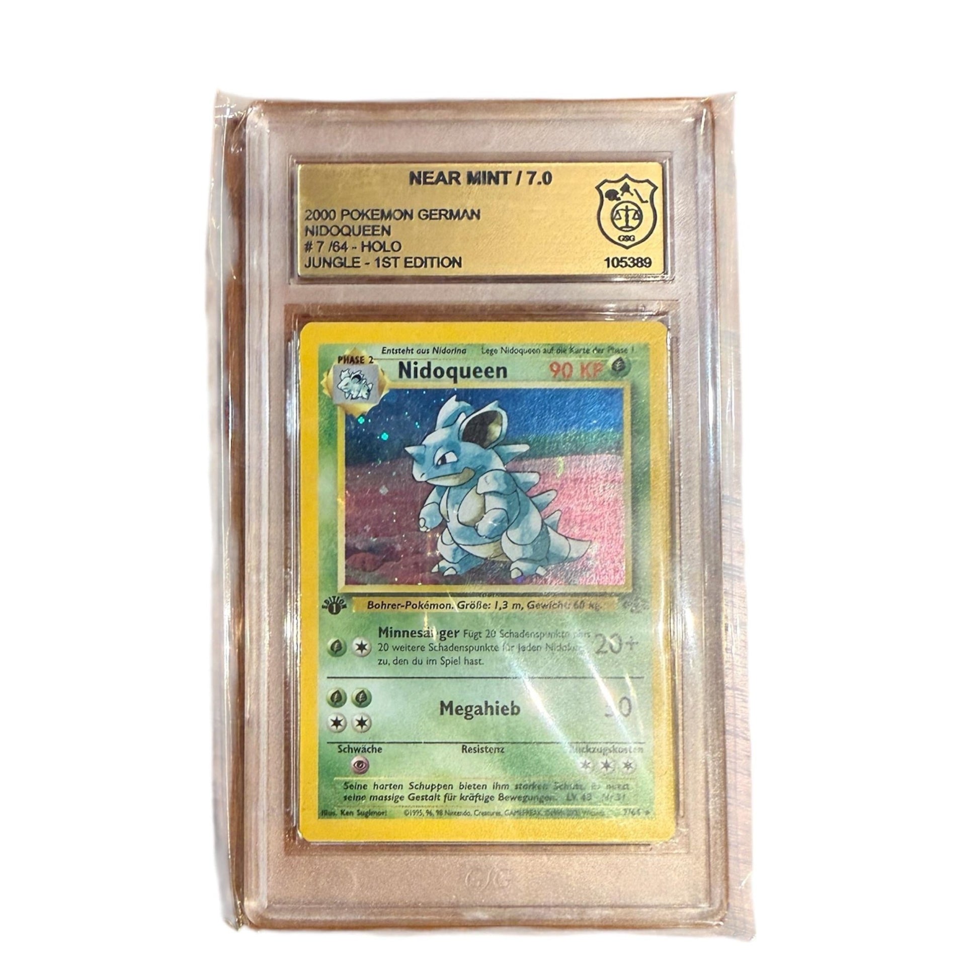 3er Bundle 1ST Edition Jungle Nidoqueen Nidorina Nidoran GSG 7 / 6,5 - Charicards Inh. Christian Jandt