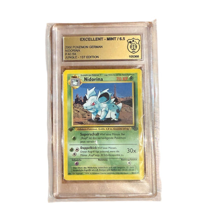 3er Bundle 1ST Edition Jungle Nidoqueen Nidorina Nidoran GSG 7 / 6,5 - Charicards Inh. Christian Jandt