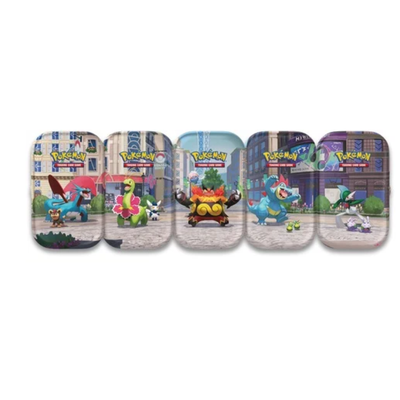 Mengenbegrenzung! Pokemon Illumina City Mini-Tin 5er Artwork Set (DE)