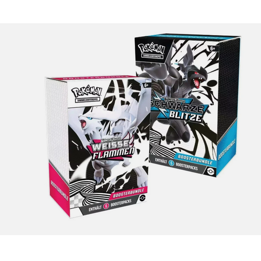 2x Pokemon Schwarze Blitze / Weiße Flammen Booster Bundle (6x Booster) (DE)