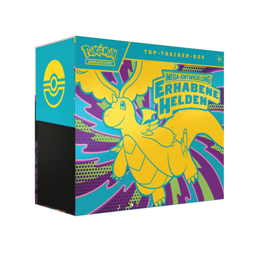 Mengenbegrenzung! Pokémon ME02.5: Mega - Entwicklung: Erhabene Helden - Top Trainer Box TTB (DE) - Charicards Inh. Christian Jandt