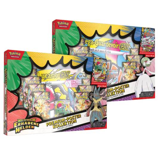 Mengenbregrenzung!: Pokémon ME02.5: Mega - Entwicklung: Erhabene Helden - Premium Poster Kollektion (DE) - Charicards Inh. Christian Jandt