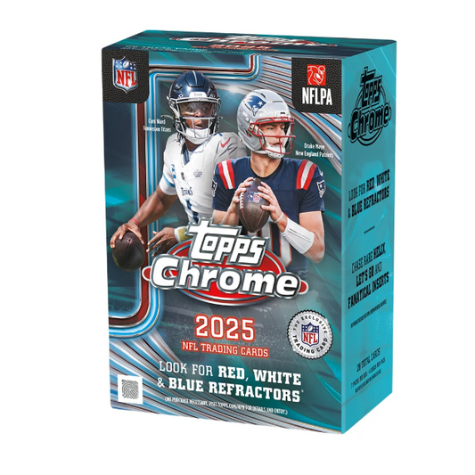 Topps Chrome Football NFL Value Box 2025