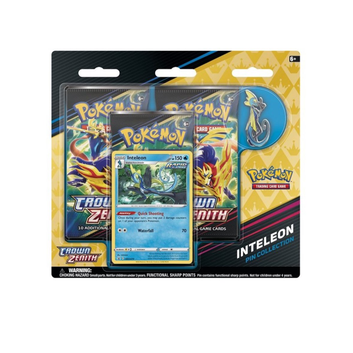 Pokémon 12.5 Sword Shield / SWSH Crown Zenith 3er Blister (EN) - Charicards Inh. Christian Jandt