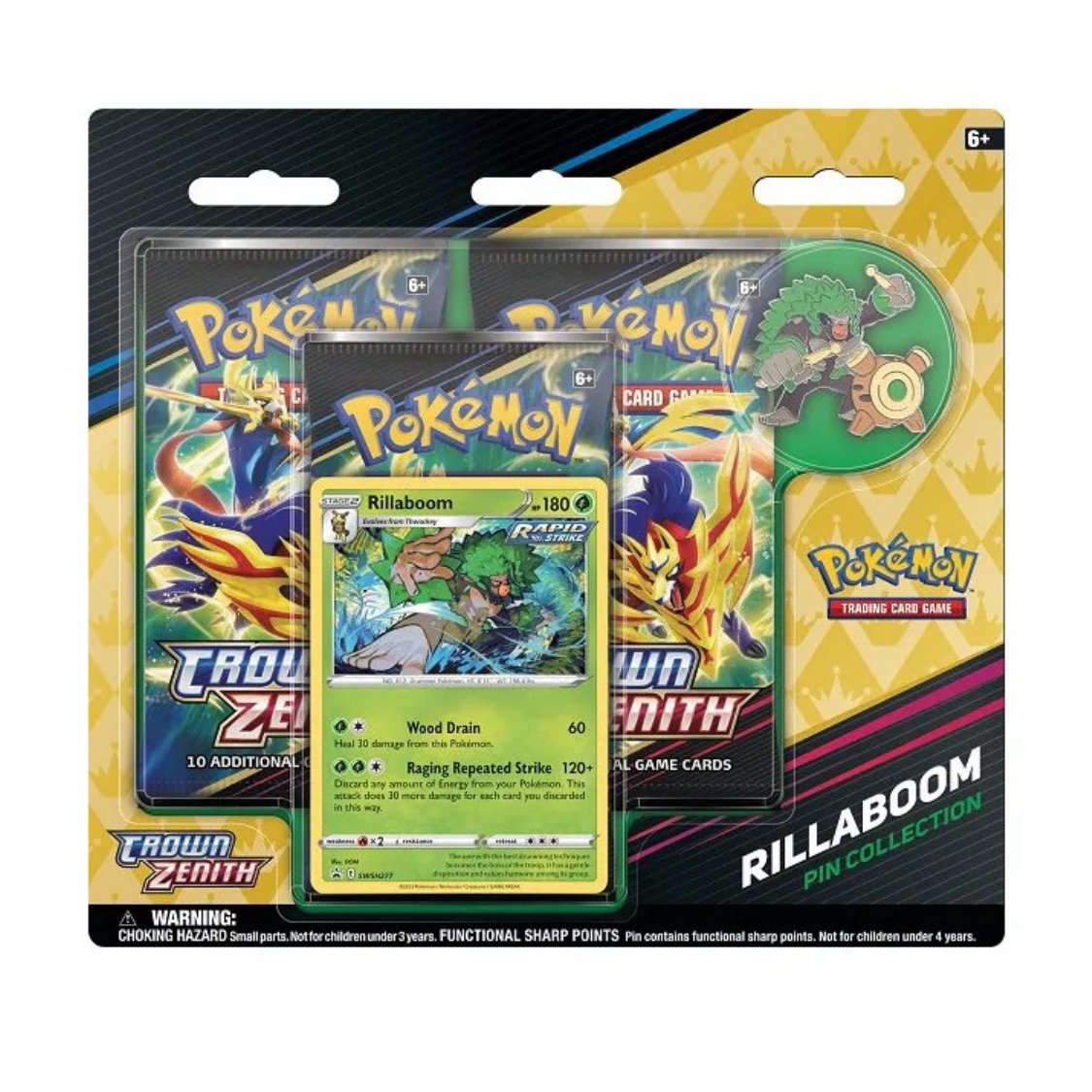 Pokémon 12.5 Sword Shield / SWSH Crown Zenith 3er Blister (EN) - Charicards Inh. Christian Jandt