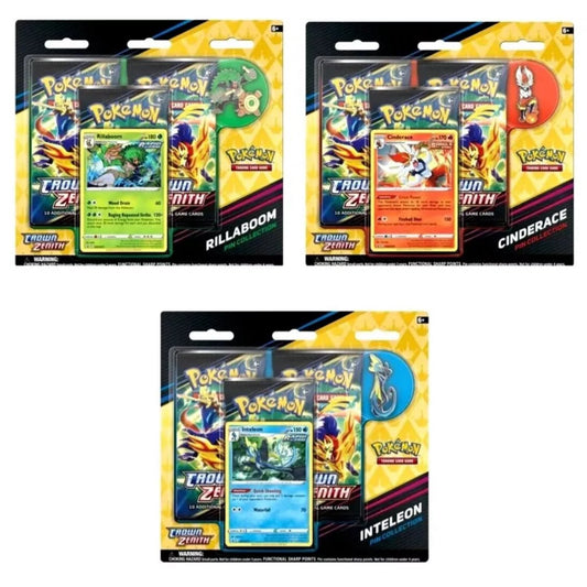 Pokémon 12.5 Sword Shield / SWSH Crown Zenith 3er Blister (EN) - Charicards Inh. Christian Jandt