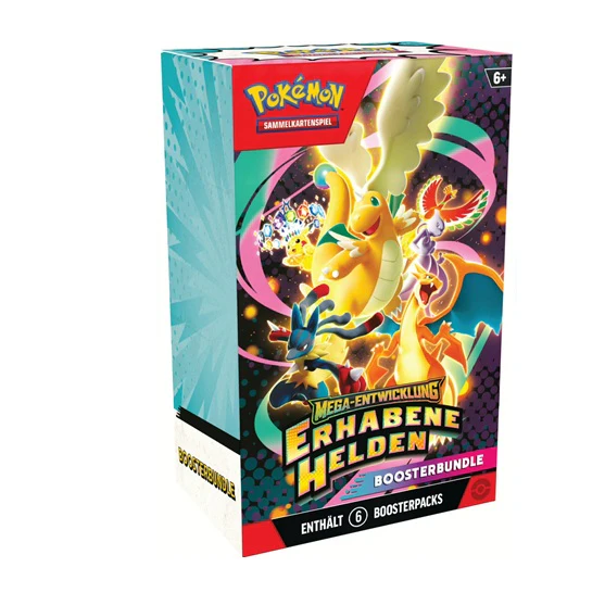 Pokémon ME02.5: Mega - Entwicklung: Erhabene Helden - Booster Bundle (DE) - Charicards Inh. Christian Jandt