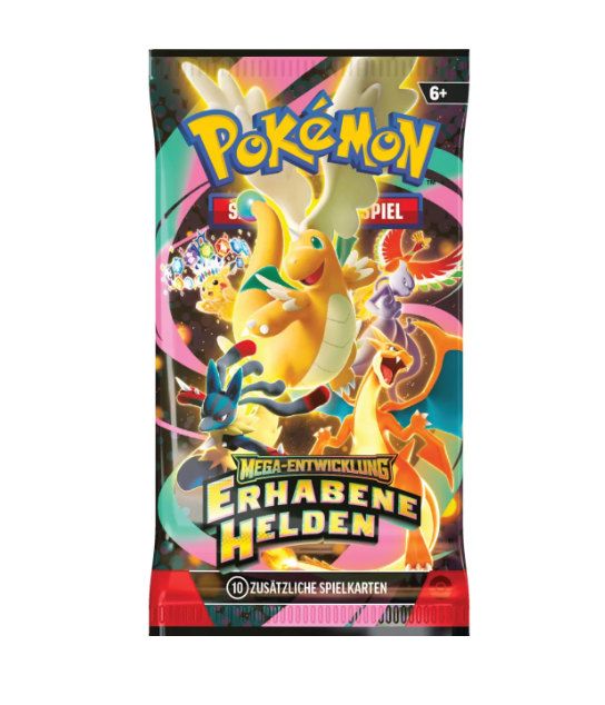 Pokémon ME02.5: Mega - Entwicklung: Erhabene Helden - Booster (DE) - Charicards Inh. Christian Jandt