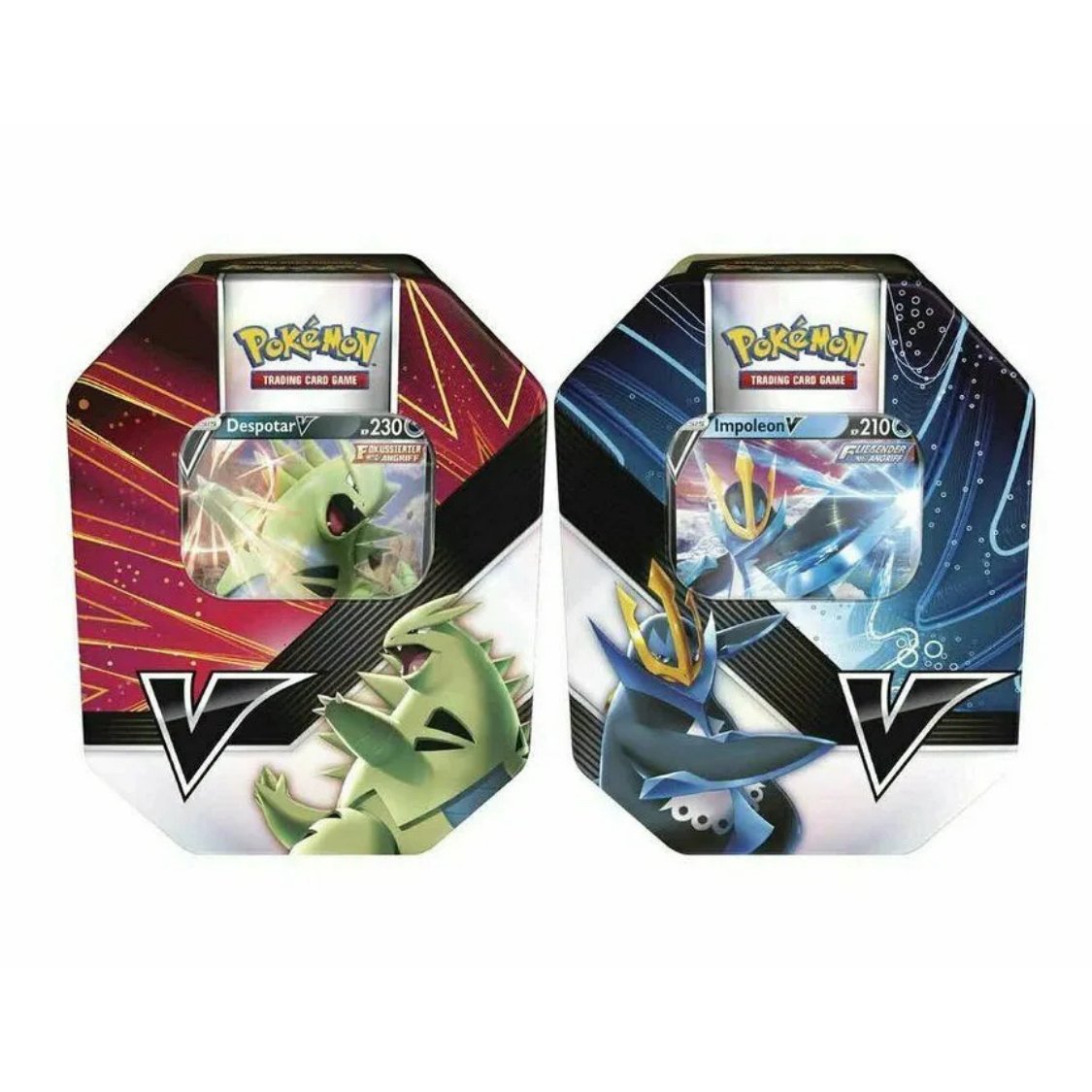 Pokémon Tin Box Summer 2021 Tyranitar V & Empoleon V Strikers (EN) - Charicards Inh. Christian Jandt