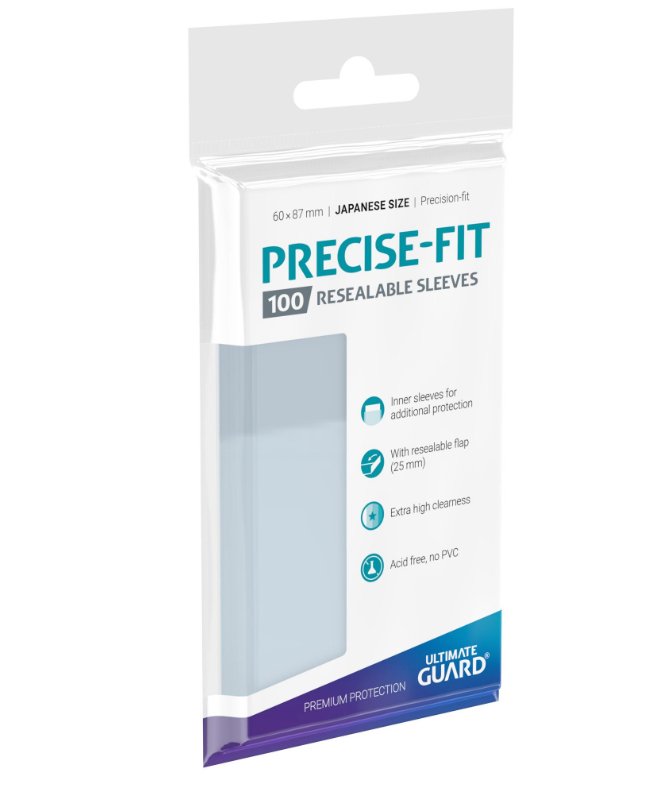 Precise - Fit Sleeves Resealable Japanese Size Transparent (100) - Charicards Inh. Christian Jandt