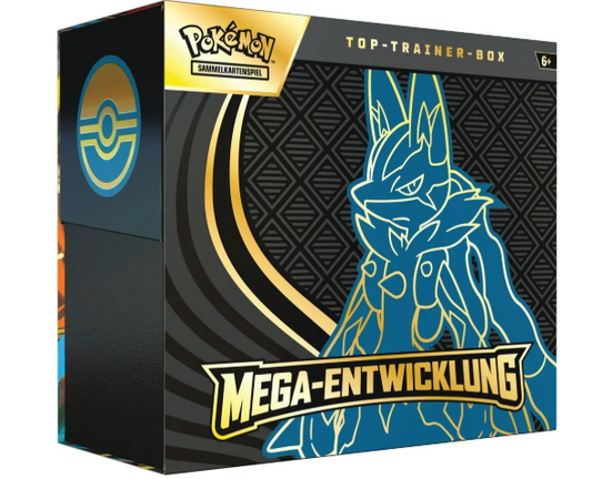 Pokemon ME01 Mega Entwicklung Lucario TTB Top Trainer Box (DE)
