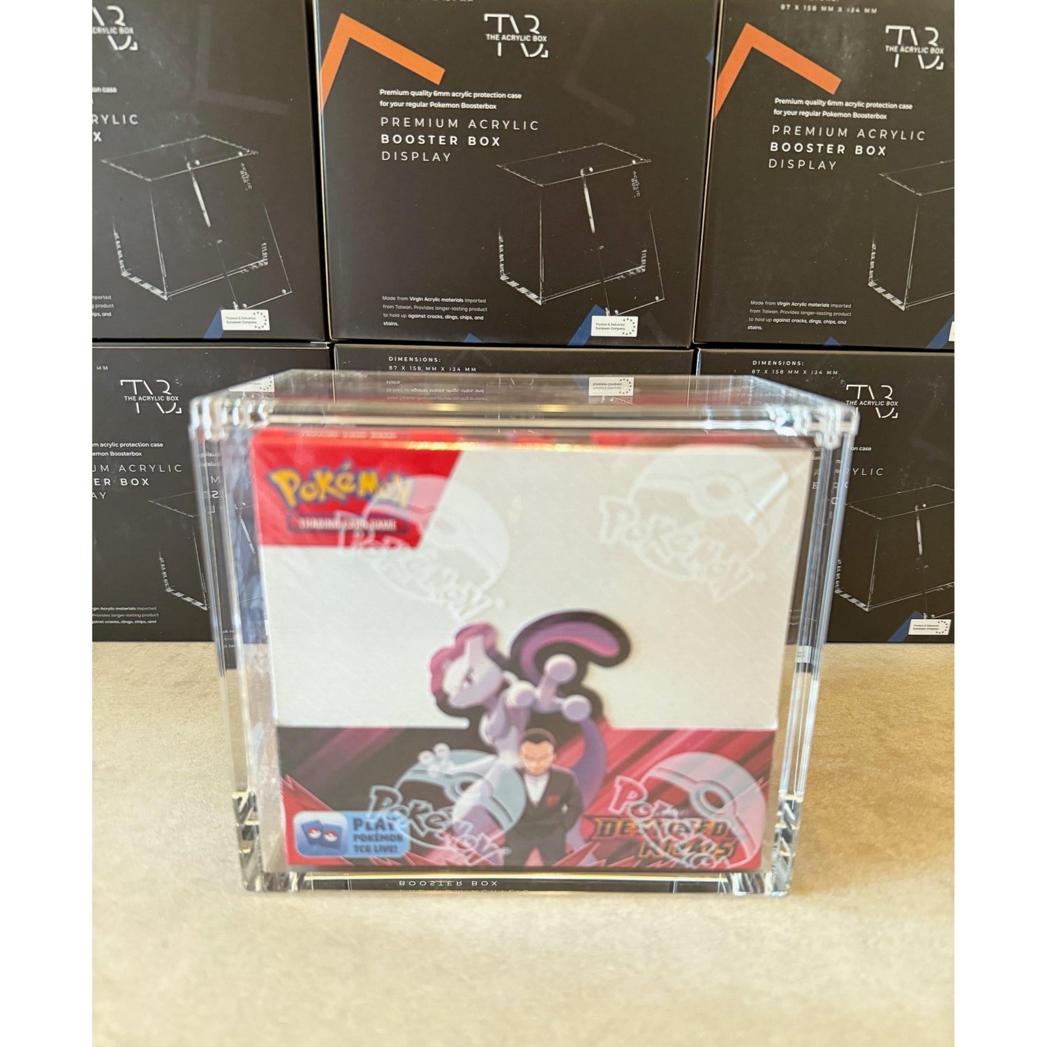 The Acrylic Box - Premium 6MM Pokemon Booster Box (BB) - Charicards Inh. Christian Jandt