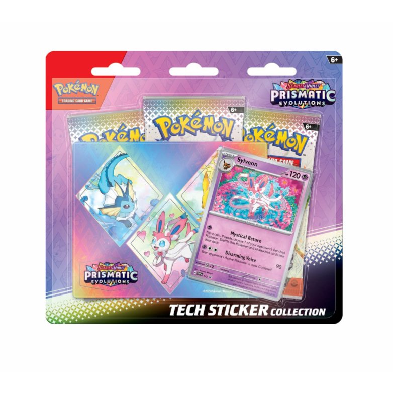 Vorbestellung: SV - Tech Sticker Kollektion Prismatic Evolution (EN) - Charicards Inh. Christian Jandt